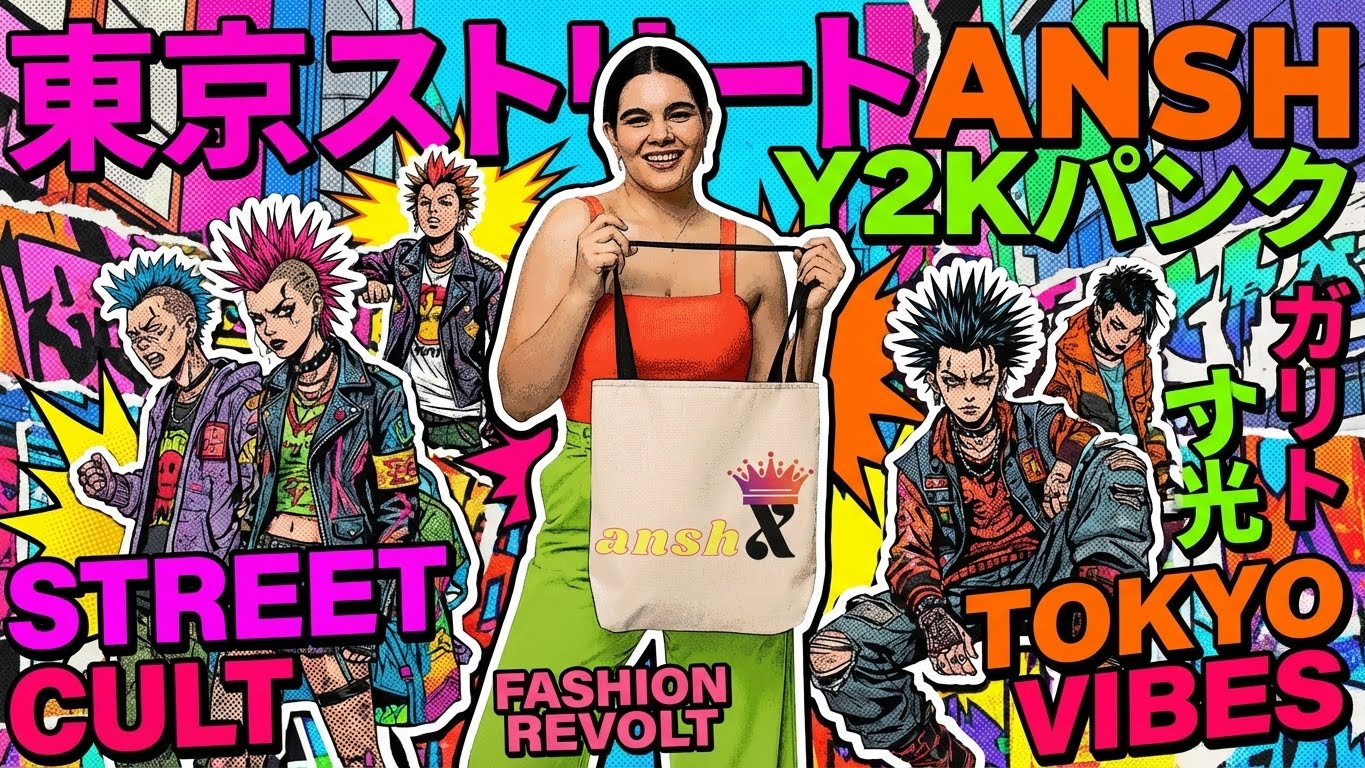 Tokyo Y2K Urban Collage Poster